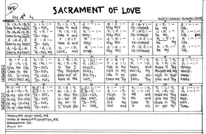 Sacrament Of Love 
